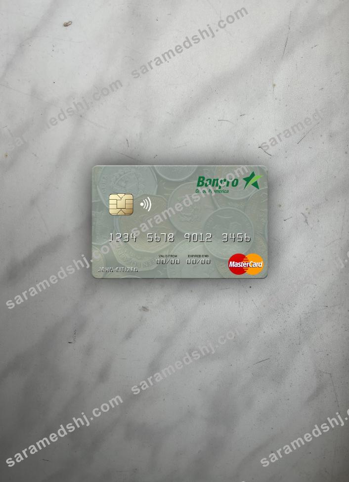 Nicaragua Banco de la Producción mastercard photolook front